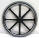24X1 3/8 Rear Mag Wheels with Urethane Tires