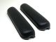 Black Vinyl Waterfall Full Length Armrests Pair, Fits Invacare