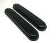 Black Vinyl Full Length Padded Armrests Pair, Universal Fit