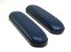 Navy Blue Vinyl Desk Length Armrests Pair, Universal Fit